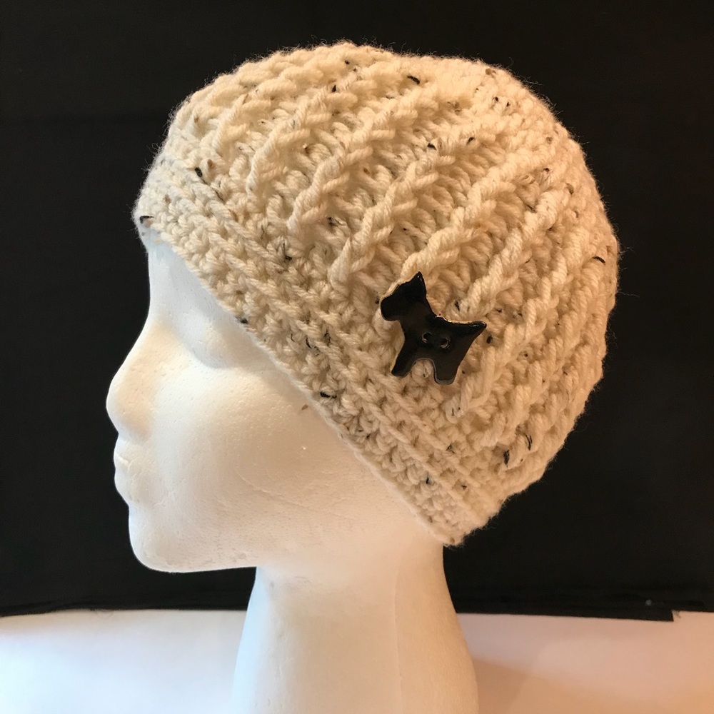 Hand Crocheted Ribbed Beanie!